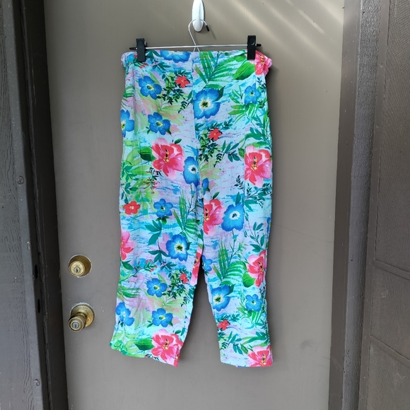 Rare Vintage Jams World Floral Shirt and Pant Set Pajamas Vacation Tropical - Picture 12 of 12